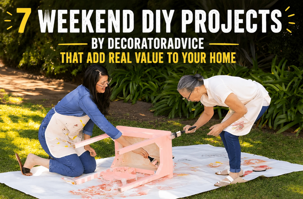 7 Weekend DIY Projects by decoratoradvice That Add Real Value to Your Home